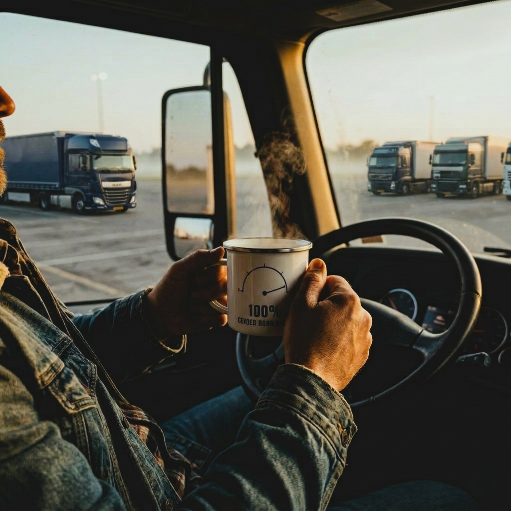 100% diesel, emaille mok