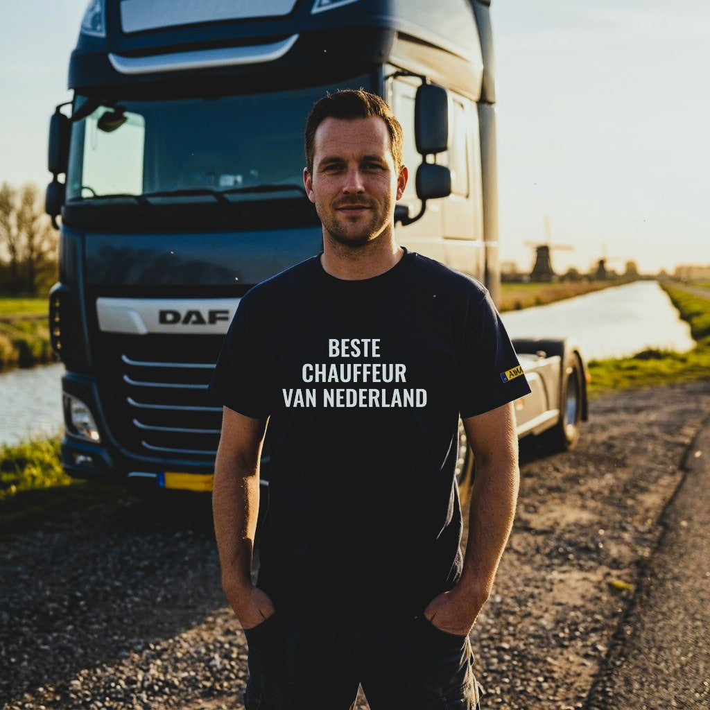Beste chauffeur, t-shirt met 1 naam