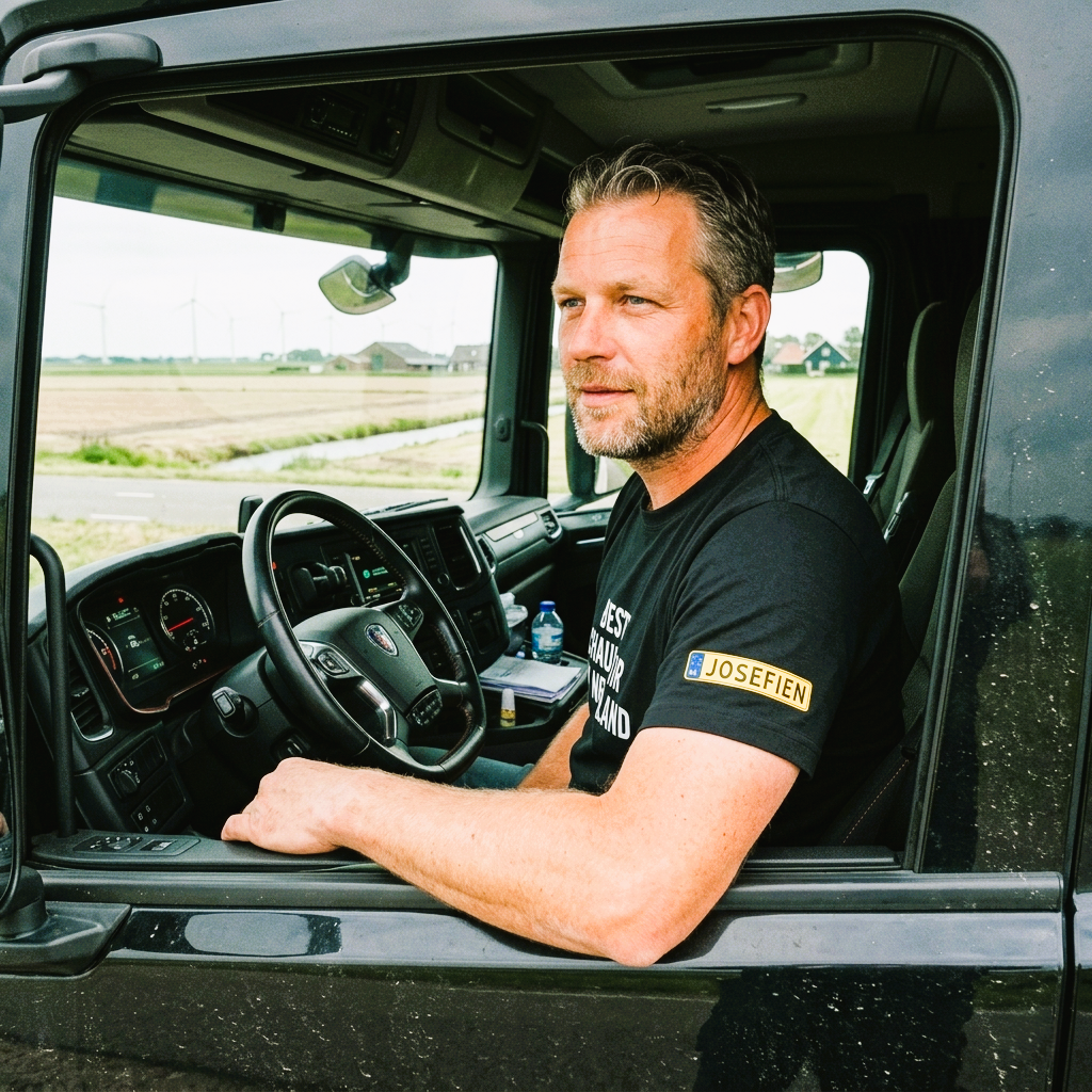 Beste chauffeur, t-shirt met 2 namen