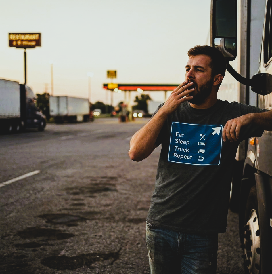 Eat Sleep Truck Repeat, t-shirt
